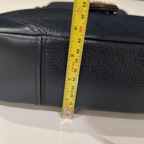 New Michael Kors Lillian M Shoulder Leather Bag navy - Picture 7 of 9